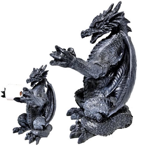 Full Body Dragon Toilet Paper Holder Decoration New