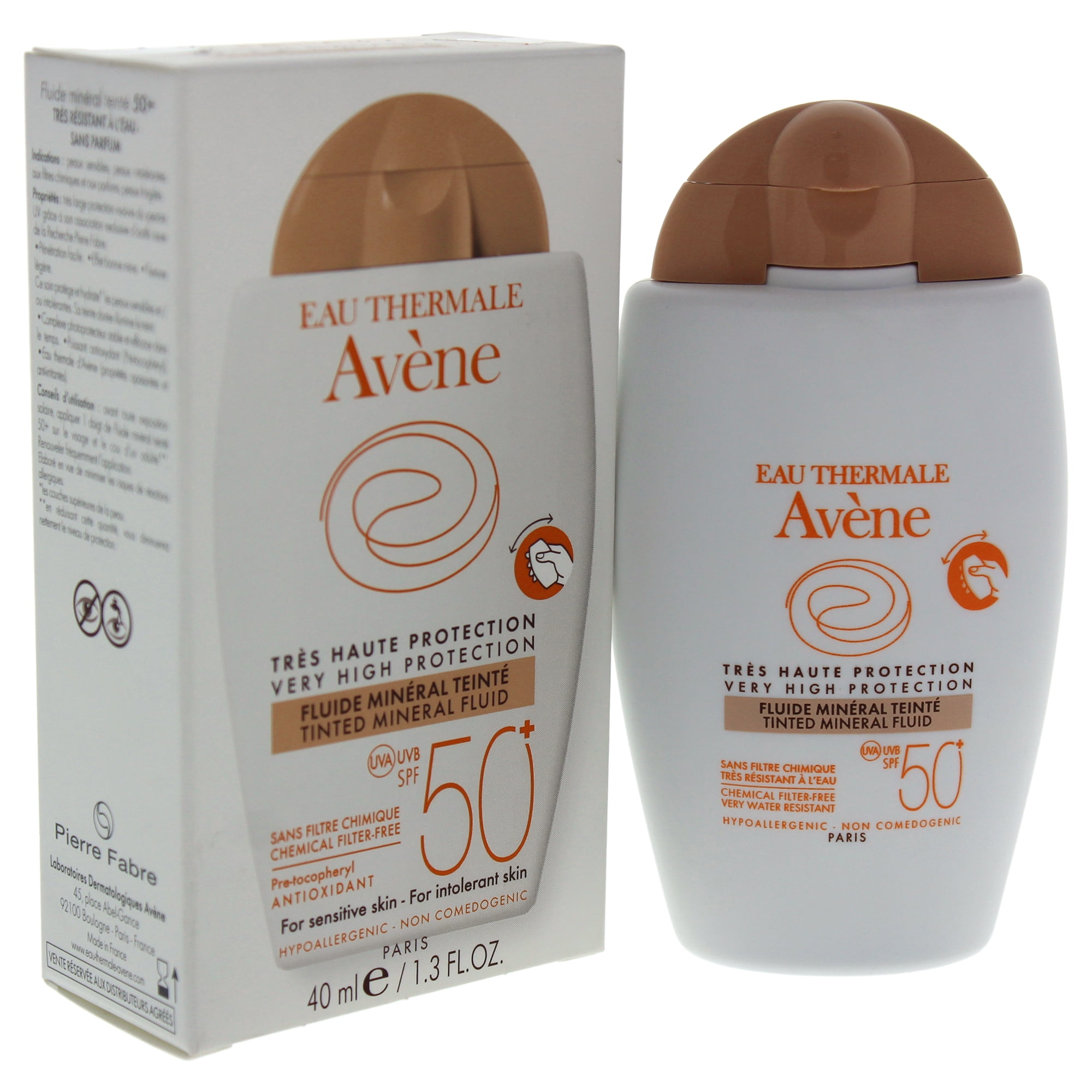 Avene Avene Tinted Mineral Fluid SPF 50 Sunscreen 1.3 oz Walmart