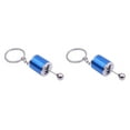 thumbnail image 1 of Maytalsory Vehicle Key Chain Decoration Smooth Keychain Gear Knob Gearshift Holder Driving Spare Parts for Gearbox Gift Keyring Blue 2Set, 1 of 6