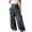 Grey, variant on Fgnfyis Casual High Waisted Wide Leg Pants Comfortable Flowy Trousers with Pockets for Everyday Wear Women's Wide Leg Pants with Elegant Design Khaki M