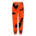 thumbnail image 4 of YDFCWXW Halloween Sweatpants for Women 2025 Elastic High Waisted Sporty Jogger Baggy Lounge Bottoms with Pockets (Black, XL), 4 of 4