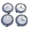 thumbnail image 2 of 4 Uds. Tapacubos Llanta 75mm Emblema Insignia para Mercedes () Azul, 2 of 7