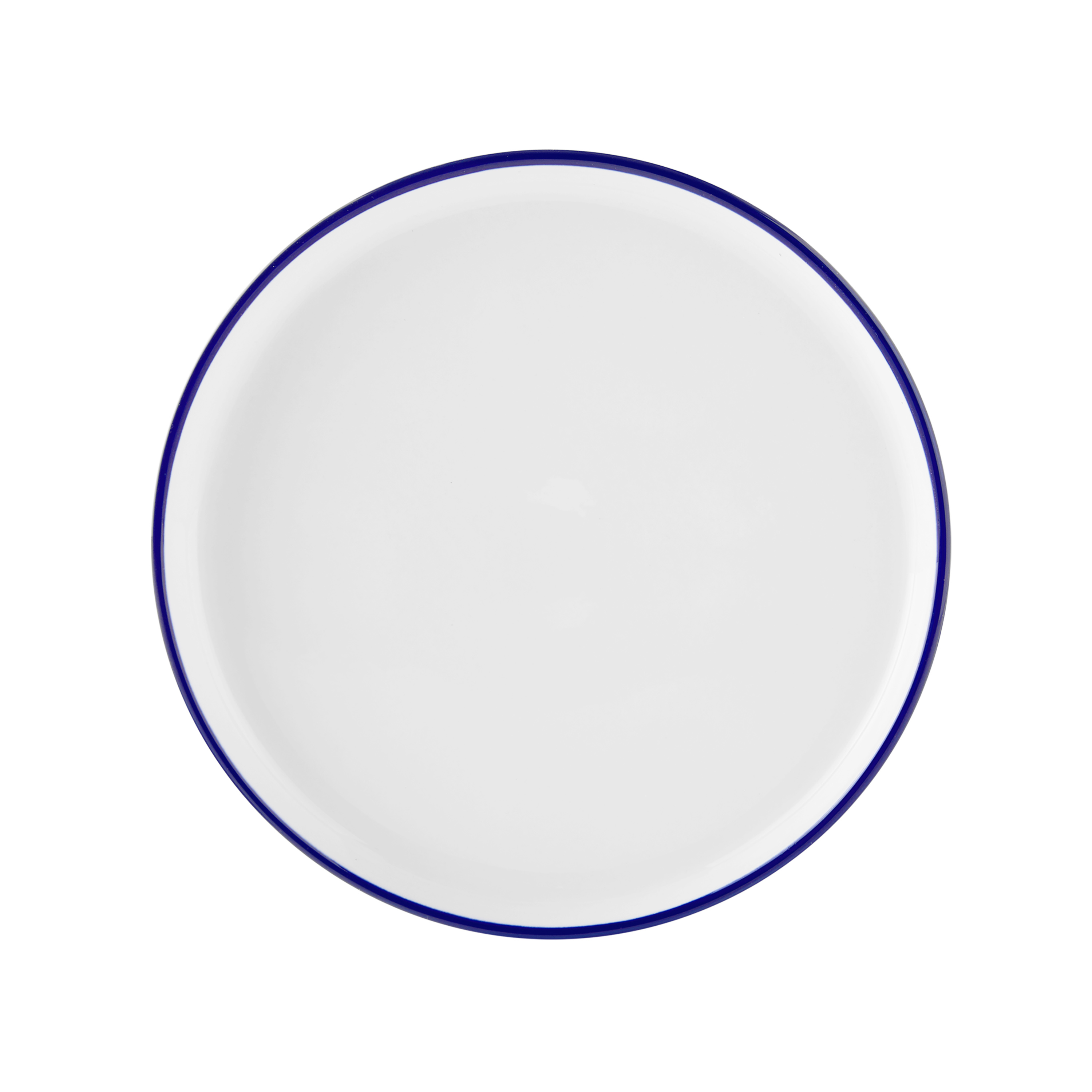 Mainstays 12-Piece Blue Rim Stoneware Dinnerware Set photo 4