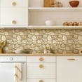 thumbnail image 3 of 3D Tile Stickers, 3D Faux Stone Textures, Matte, 30cm x 30cm, Water and Mold Resistant, for Living Room, Kitchen Wall Update, 3 of 9