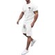 thumbnail image 1 of Playeras Hombre Cuello V Camiseta A Rayas Para Hombre Camiseta Casual De Manga Corta Para Uso Diario En Casa, 1 of 5