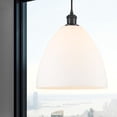 thumbnail image 2 of 516-1P-BK-GBD-121 Innovations Lighting Bristol Glass - 1 Light Mini Pendant In Industrial Style-14.75 Inches Tall and 12 Inches Wide-Matte Black, 2 of 2