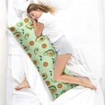 thumbnail image 4 of Avocado Illustration Body Pillow Cover 20x54 - Artistic Kawaii Fruit Design Long Pillowcase with Hidden Zipper, Soft Stretchy Machine Washable Pillow Slipcover for Bed & Sofa, 4 of 7