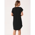 thumbnail image 4 of DARING DIVA Short Sleeve T-Shirt Crewneck Mini Dress M Black, 4 of 6