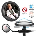 thumbnail image 6 of Fitnate Baby Car Mirror, FITNATE Car Seat Mirror for Back Seat Rear Facing with Big Vision, Shatterproof, Fully Assembled and Certified, 6 of 9
