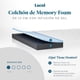 thumbnail image 2 of Lucid - Colchón Queen de Memory Foam con Gel y Bambú - 13 cm - Colchón Firme - Funda Lavable y Transpirable - Colchón en Caja, 2 of 6