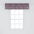 thumbnail image 2 of Ambesonne Purple Valance Pack of 2, Flowering Nature Motifs, 54"X12", Violet Beige Black, 2 of 3