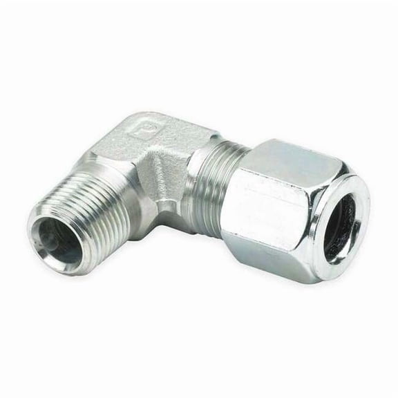 Parker 3/8" x 1/4" Compression SS Male 90 Degree Elbow 6 CBU-SS