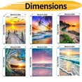 thumbnail image 2 of JYLMOOD 6pcs Paint by Numbers for Adults Kits, DIY Easy Painting by Numbers for Gift Home Wall Decoration 30x40cm（without Frame), 2 of 5