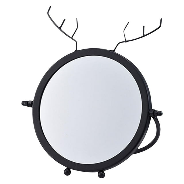 Espejo de mesa moderno, espejo de tocador de una sola cara, sencillo para el hogar, para mujeres. con forma de asta