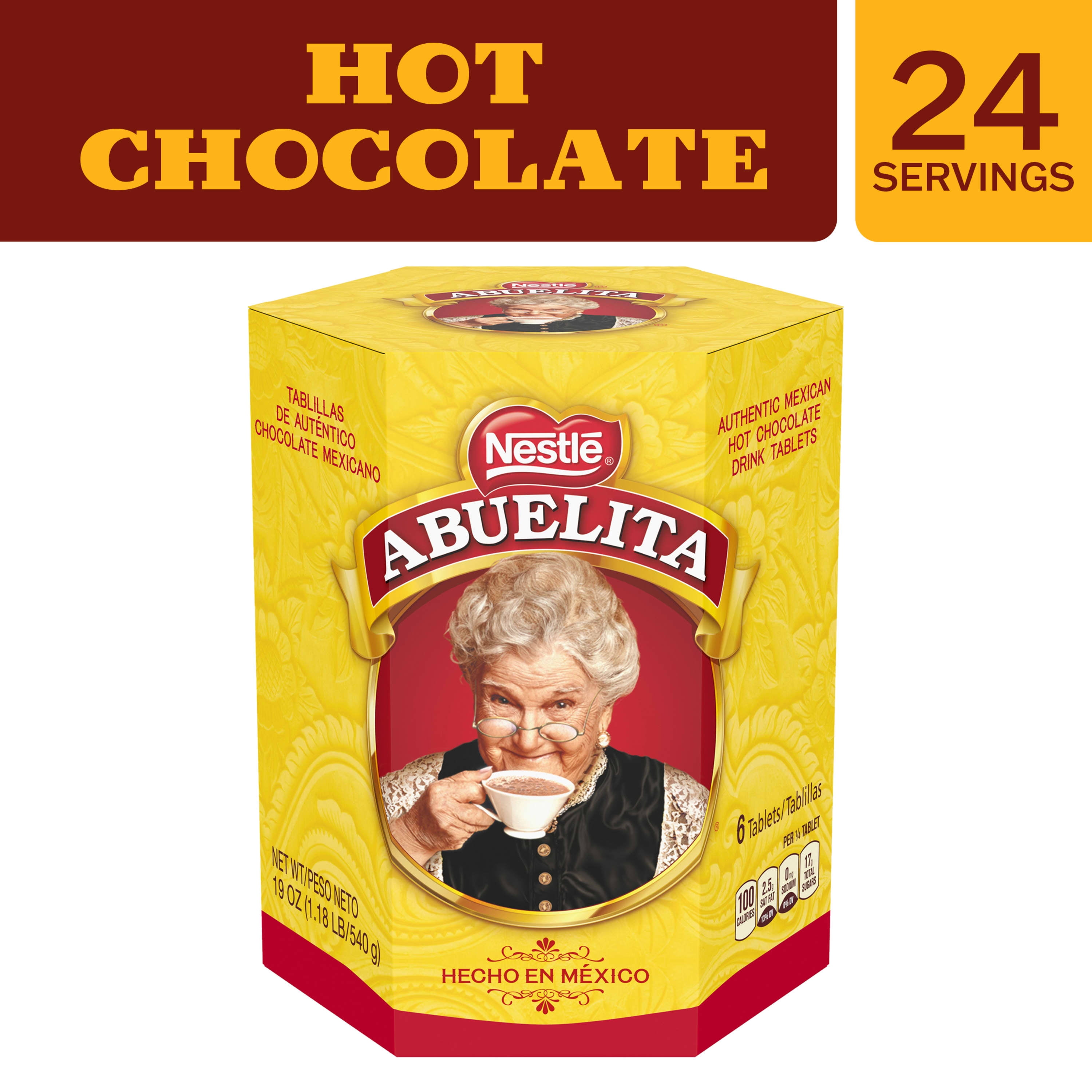 Nestle Abuelita Mexican Hot Chocolate Tablets, 19 oz, Box