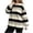 Black, variant on Tqcoqu Women's Striped Crew Neck Sweatshirt,Long Sleeve Drop Shoulder Loose Casual Pullover Top,2026 Trendy Clothes