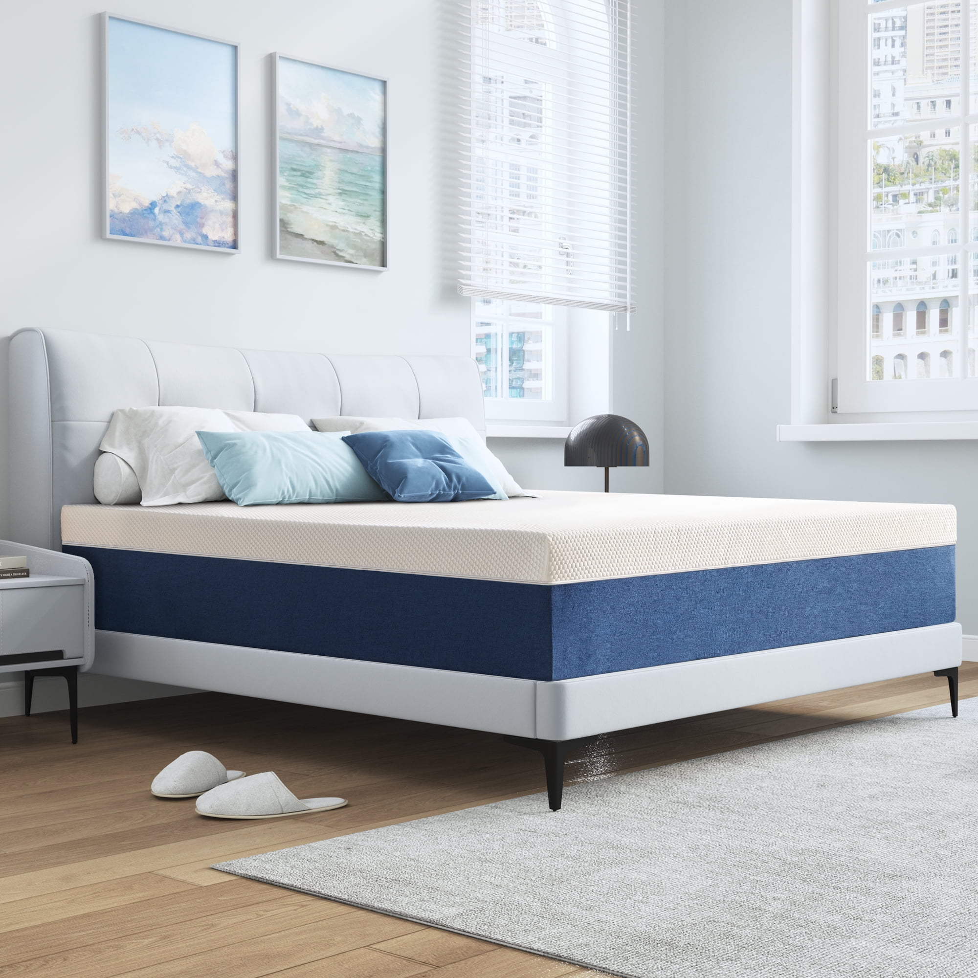 Twin Mattress, GELBIY 10"  Gel Memory Foam Mattress in a Box for Adult, Pressure Relief