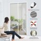 thumbnail image 3 of Magnetic Screen Door 90x210cm Anti Fly Curtain Adhesive Strip Automatic Closing Ultra Fine Mesh Tool-Free Installation Easy for Kids and Pets, White, 3 of 5