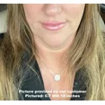 thumbnail image 2 of 14k Solid White Gold Box Chain Necklace, 16" 18" 20" 24" Inch, 0.4mm 0.5mm 0.6mm, 2 of 3