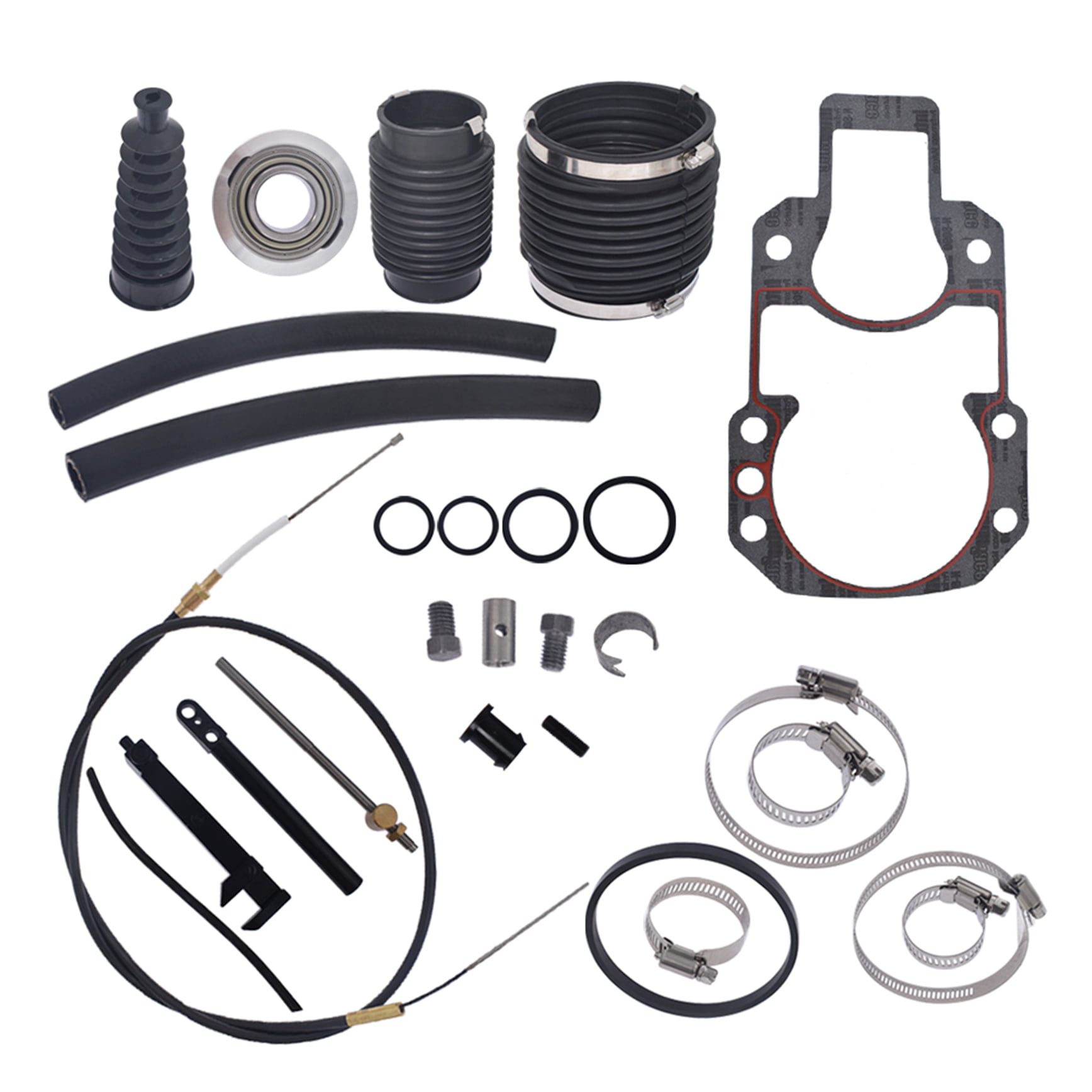 labwork Transom Seal Bellow Repair Kit with Lower Shift Cable Replacement for Mercruiser Alpha One SEI 30-803097T1 