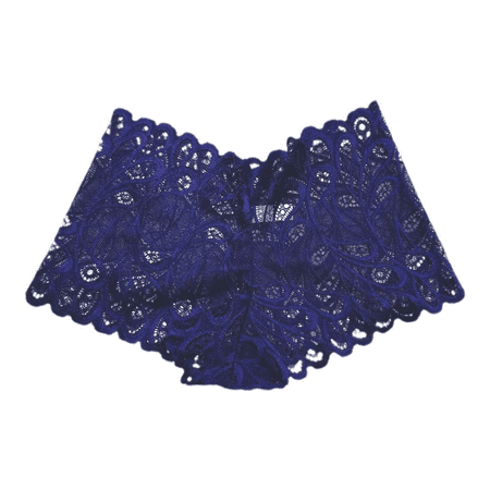 Fulorrnie Underwear for Women Breathable Boy Shorts Seamless Comfort Panty Cute Elastic Waist Ventilated Stretchable Panties Blue XL