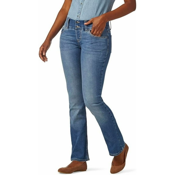 Riders Womens Pull on Waist Smoother Boot Cut Jean 12