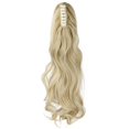 thumbnail image 3 of AynnQueen Ponytail Extension Claw Clip in Pony Tails Hair Extensions Synthetic Wavy Straight Secret Ponytail Hairpiece 18/21 Inch, 3 of 6