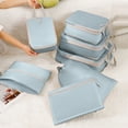 thumbnail image 7 of 12 Set Packing Cubes for Travel, Premium Suitcase Organizer Bags Set, Space-Saving Luggage Organizers, Travel Accessories and Essentials, Blue, 7 of 7