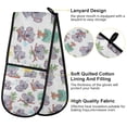 thumbnail image 4 of Dailycode Double Sided Oven Mitt with Loop Heat Resistant Kitchen Long Potholders 7" x 35" Various Pose Koalas, 4 of 6