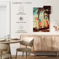 thumbnail image 5 of Elephant Stock Surfboards Retro Wall Art - Vertical Canvas Wall Art - Hallway Wall Decor - Hobbies And Lifestyle Canvas - Brown And Blue Decor - 32" x 48", 5 of 8
