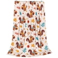 thumbnail image 2 of Sikiie Forest Squirrel Nuts Ultra-Soft Micro flannel Blanket Luxury All Seasons Warm Blanket for Bedding Sofa and Travel (4 sizes)-60"x50", 2 of 7