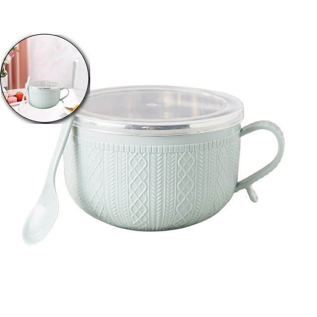 Dvruxg Bol à Soupe en Acier Inoxydable Isolé, Petit Bol à Céréales de Riz, Bol Alimentaire Résistant à la Chaleur pour Camping en Extérieur