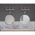 thumbnail image 2 of Gulliver Collection Three-Light Graphite Clear Seeded Glass Coastal Bath Vanity Light, 2 of 3