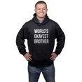 thumbnail image 2 of Worlds Okayest Brother Sweatshirt Funny Shirts Big Brother Sister Gift Hoodie, 2 of 6