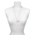 thumbnail image 3 of Delight Jewelry Silvertone Swimmer in Heart - Light Pink Heart Nurse Strong Zoe Necklace, 3 of 4