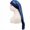 Blue, variant on Satin Bonnet for Sleeping, High Elastic Wide Band Sleep Cap, Long Tube Bonnet for Women with Long Curly Hair, Night Sleep Headwear Navy