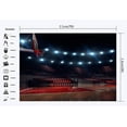 thumbnail image 2 of ABPHOTO Polyester 7x5ft Photography Backdrop Basketball Field Stage Lights Wood Floor Interior Backdrops Seamless Kids Children Adults Portraits Background Photo Studio Props, 2 of 3
