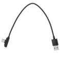 thumbnail image 1 of Cable de datos rápido de 1 m USB 3.0 tipo C, adaptador de cargador USB C de 90 grados Negro 0.25m, 1 of 8
