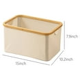 thumbnail image 3 of Staron Freestanding Laundry Basket with Extended Handles, Collapsible Clothes Hamper for Dorm Family, Tall Laundry Hamper, 3 of 5