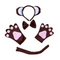 thumbnail image 1 of 4x Serre-Tête Animal Ensemble de Costumes d'Animaux pour Anniversaire Spectacle de Scène Pâques Enfant Singe, 1 of 10