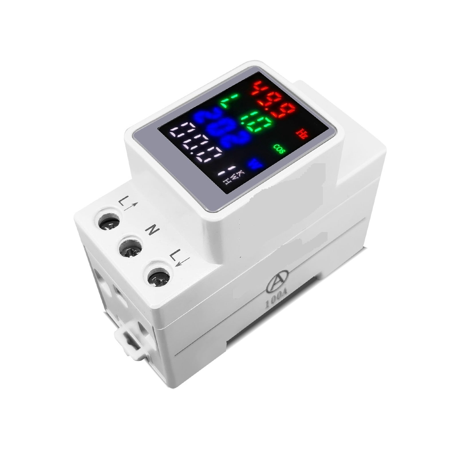 4IN1 AC 100A Age Current Electric Energy Monitor Meter AMP Meter Ammeter Din Rail ,Live Data