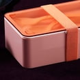 thumbnail image 5 of Fiambrera rectangular portátil partición sellada conveniente almuerzo Bento caja para trabajadores estudiantes trabajadores de oficina rosa 1100ML, 5 of 5