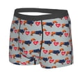thumbnail image 2 of Naloa Dachshund Dog Heart Print Mens Underwear - Boxers for Men, Classic Briefs for Men, 2 of 9