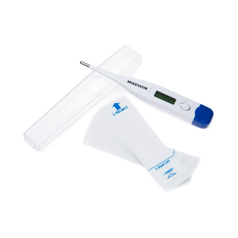 McKesson Digital Oral Thermometer Kit with LCD Display - Accurate, Fast  Results, 12 Ct
