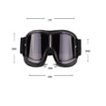 thumbnail image 2 of Gafas vintage Gafas de sol deportivas Casco Gafas Steampunk Motocross Carreras al aire libre Motocicleta Aviador Crucero Scooter Gafas Estilo piloto Retro para niños Hombres Mujeres, 2 of 5