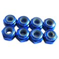 thumbnail image 1 of Vogacara Tuerca de seguridad de nailon con bridas de aleación de aluminio, 8 piezas, M3 para Hobbico Dromida Premium, aleación de aluminio M3, Kits de construcción modelo Azul oscuro, 1 of 6
