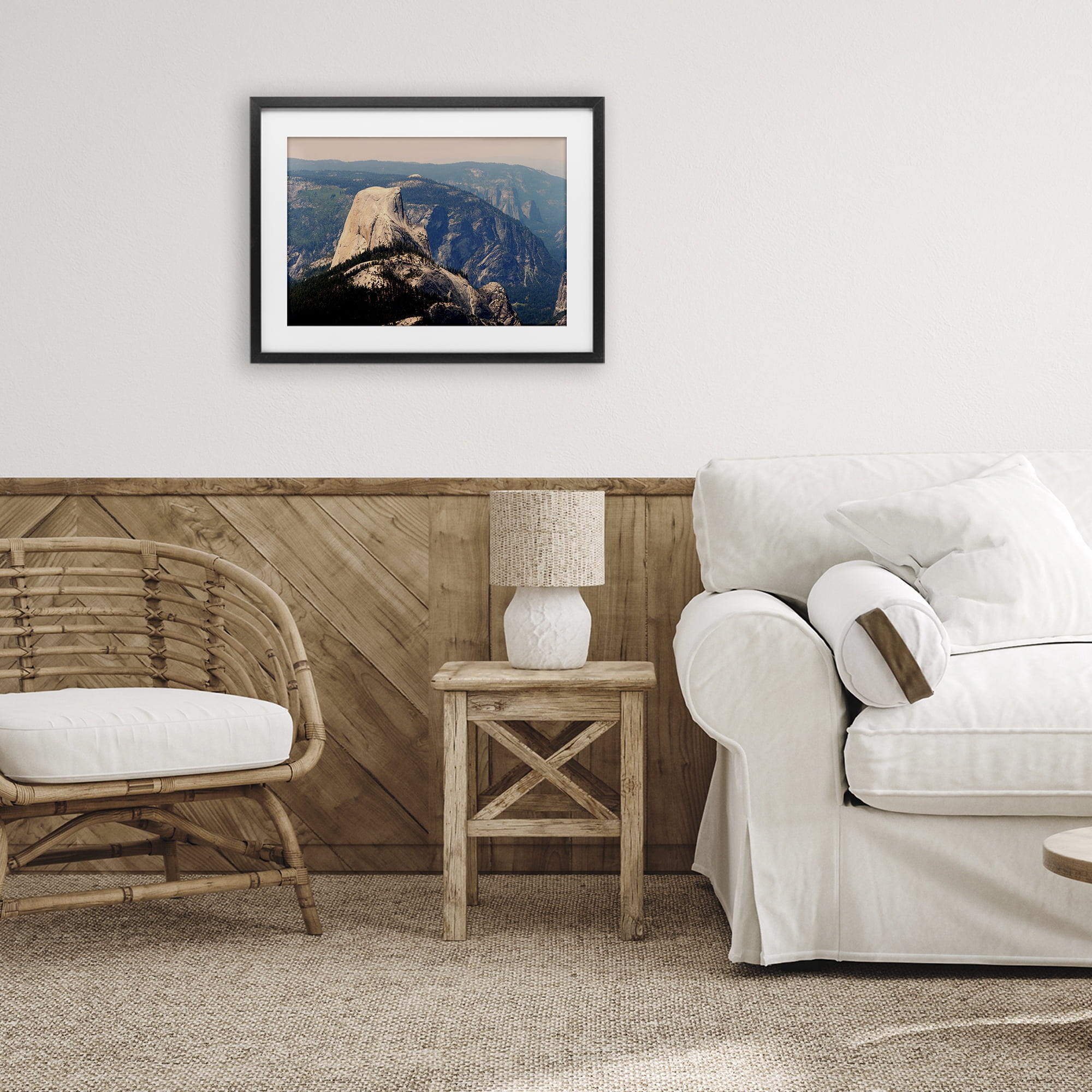 Stupell Industries Granite Monolith Above Forest Black Framed Print Under Glass, design by Gemma Bardot