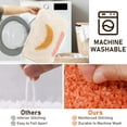 thumbnail image 5 of Bathroom Rugs, Yamaziot Bath Mat Set of 3, Absorbent Microfiber Non-Slip Shaggy Ultra Soft Bathroom Runner with U Shaped Contour Toilet Mat for Tub Front, Shower Floor, Beige, 5 of 8