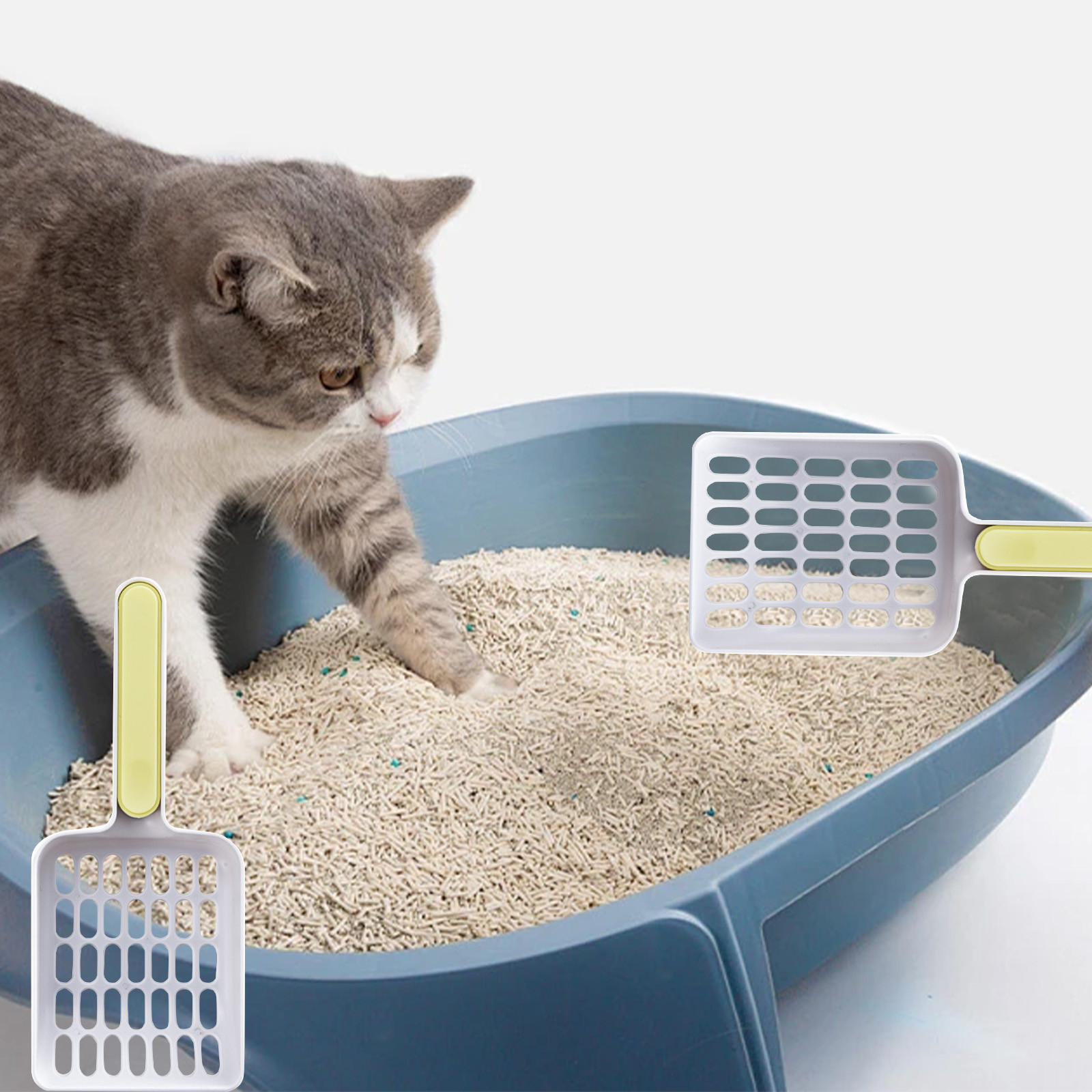 Cats Litter Shovel Filtering Cats Excrement Shovel Dualy Color Cats ...