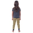 thumbnail image 2 of Harry Potter Girls' Hogwarts House Crest Short-Sleeve Jogger Pajama Set - Gryffindor Slytherin Ravenclaw Hufflepuff, 2 of 5